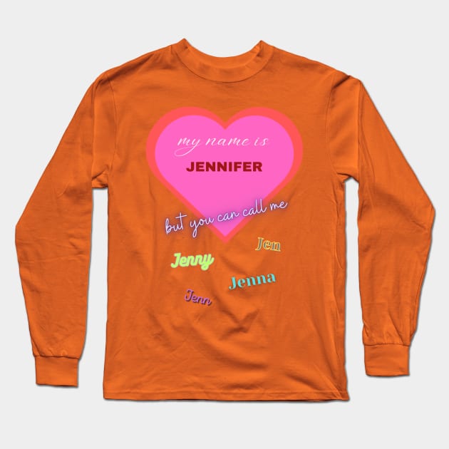 Jennifer Long Sleeve T-Shirt by baseCompass